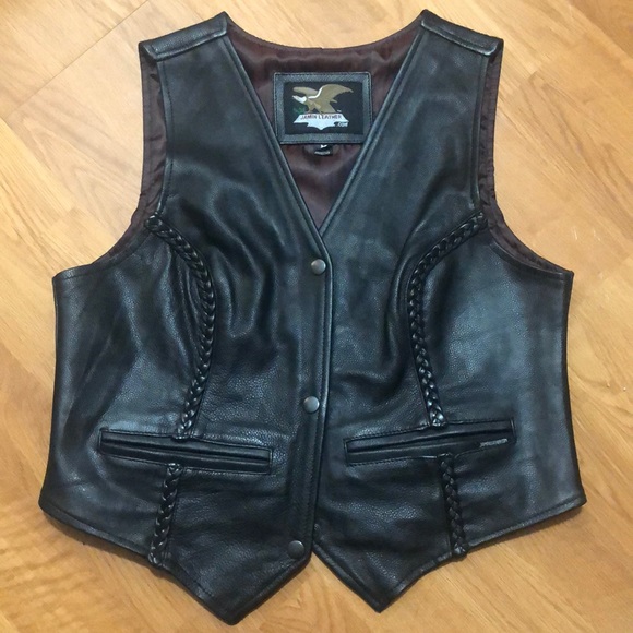 Jamin Leather Jackets & Blazers - 🖤Jamin Leather Biker Vest